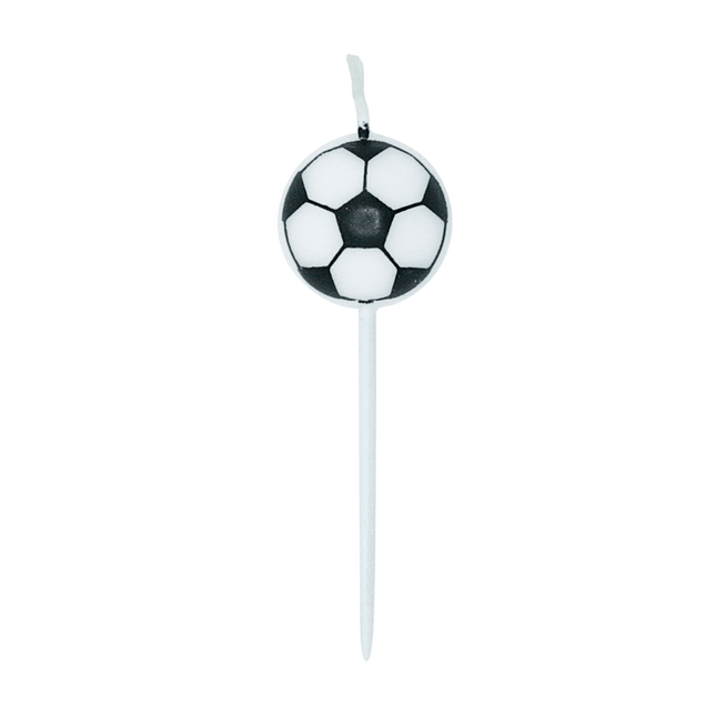 Voetbal Kaarsen 4cm 5st van WeFiesta koop je bij Partywinkel