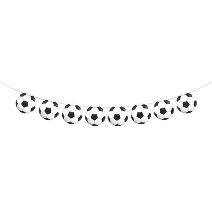 Voetbal Slinger Zwart Wit 2m van WeFiesta koop je bij Partywinkel