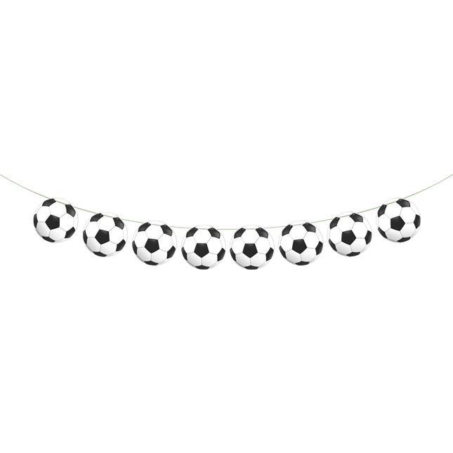 Voetbal Slinger Zwart Wit 2m van WeFiesta koop je bij Partywinkel