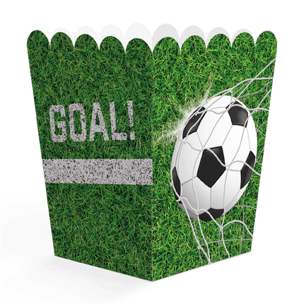 Voetbal Snackbakjes Goal! 6cm 8st van WeFiesta koop je bij Partywinkel