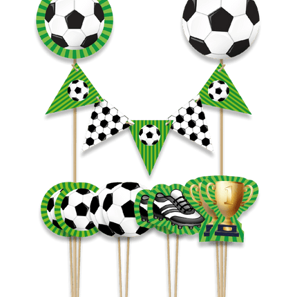 Voetbal Taarttopper 30cm van Paper Dreams koop je bij Partywinkel
