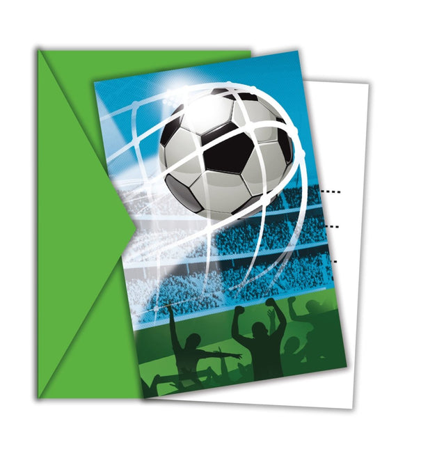 Voetbal Uitnodigingen 6st van Procos koop je bij Partywinkel