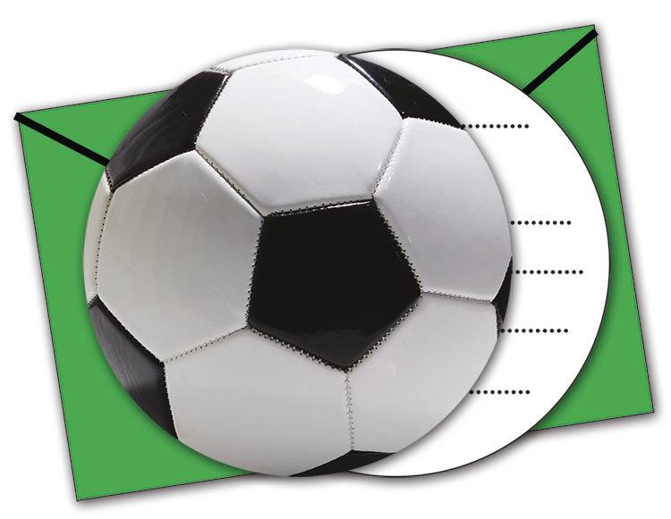 Voetbal Uitnodigingen Versiering 6st van Procos koop je bij Partywinkel