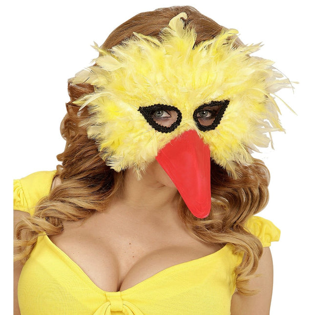 Vogel Masker Geel van Widmann koop je bij Partywinkel