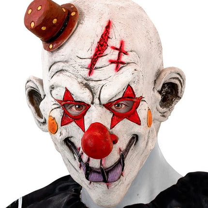 VOLLEDIG MASKER KILLER CLOWN MET HOED van Widmann koop je bij Partywinkel