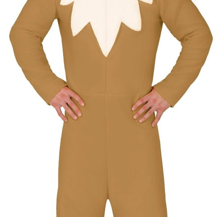 Vos Onesie Bruin Beige van Fiestas Guirca koop je bij Partywinkel