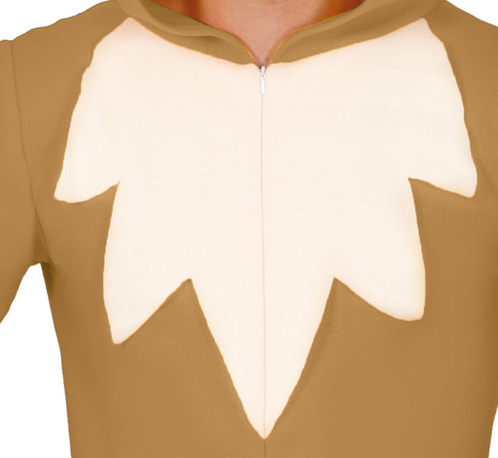 Vos Onesie Bruin Beige van Fiestas Guirca koop je bij Partywinkel