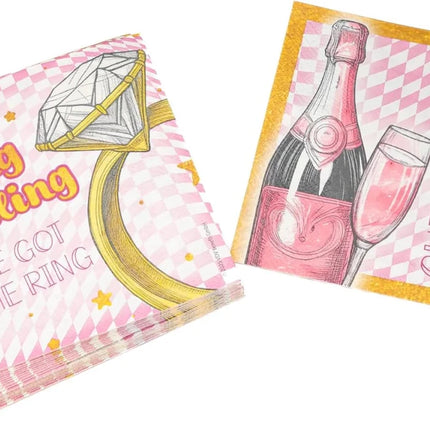 Vrijgezellenfeest Servetten Bling Bling 33cm 20st van VDV Benefit koop je bij Partywinkel