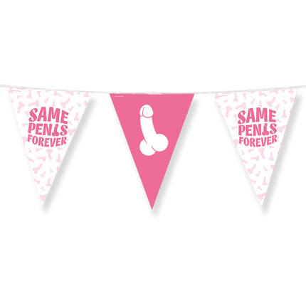 Vrijgezellenfeest Slinger Same Penis Forever 10m van Paper Dreams koop je bij Partywinkel