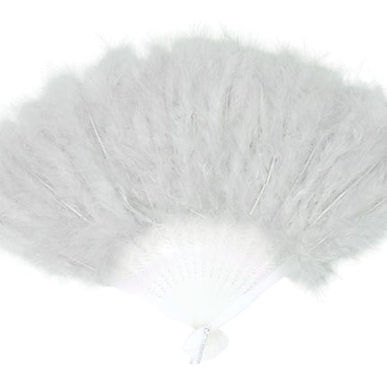 Waaier Witte Veren van Fiestas Guirca koop je bij Partywinkel