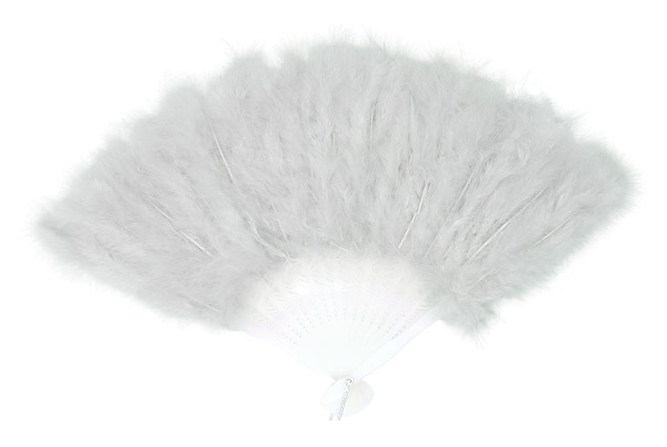 Waaier Witte Veren van Fiestas Guirca koop je bij Partywinkel