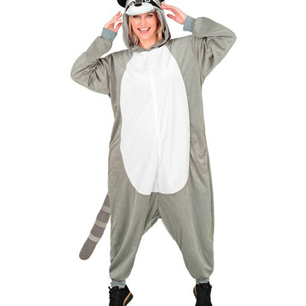 Wasbeer Jumpsuit met Kap van Widmann koop je bij Partywinkel