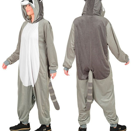Wasbeer Jumpsuit met Kap van Widmann koop je bij Partywinkel