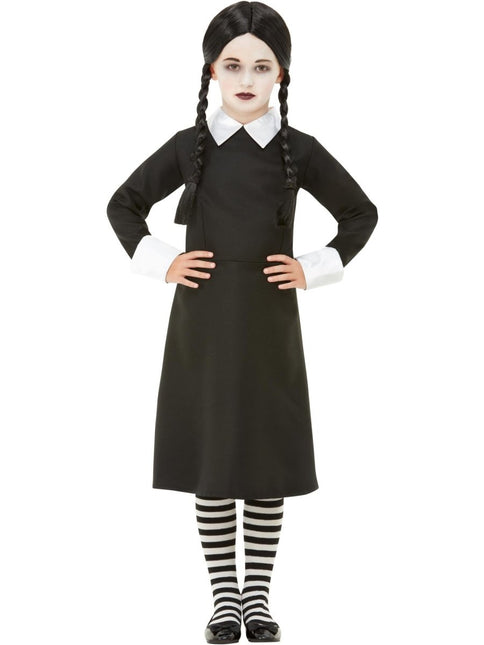 Wednesday Jurk Zwart Meisje Gothic van Smiffys koop je bij Partywinkel
