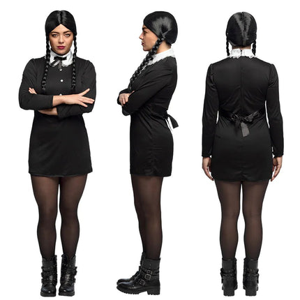 Wednesday Kostuum Zwart Dames van Boland koop je bij Partywinkel