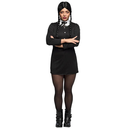 Wednesday Kostuum Zwart Dames van Boland koop je bij Partywinkel