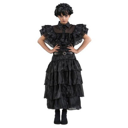 Wednesday Prom Night Zwarte Jurk Meisje van CHAKS koop je bij Partywinkel