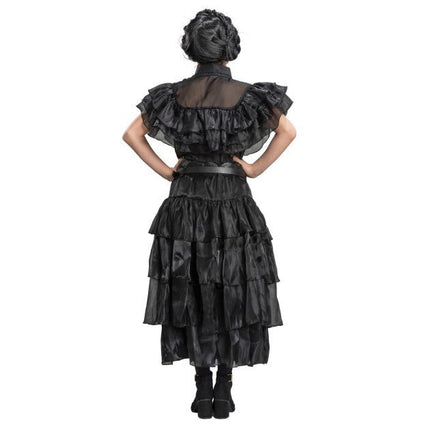 Wednesday Prom Night Zwarte Jurk Meisje van CHAKS koop je bij Partywinkel