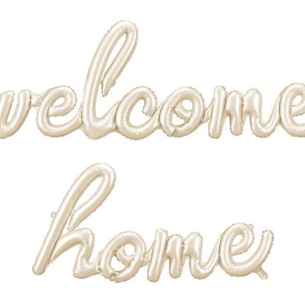 Welkom Thuis Ballonnen Set Beige 3,35m van Partydeco koop je bij Partywinkel