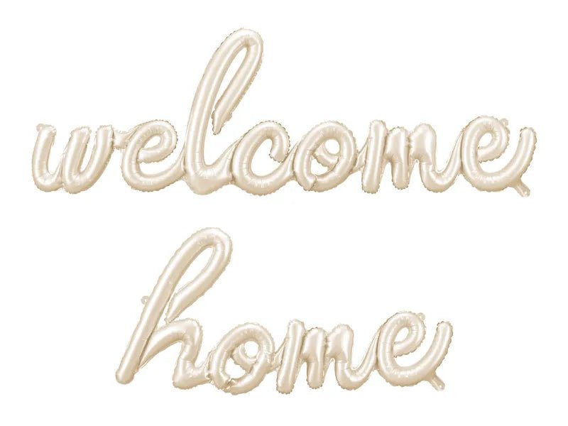 Welkom Thuis Ballonnen Set Beige 3,35m van Partydeco koop je bij Partywinkel