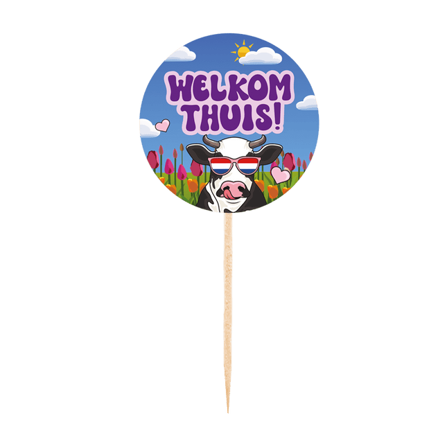 Welkom Thuis Cocktailprikkers Gekleurd 25st van WeFiesta koop je bij Partywinkel