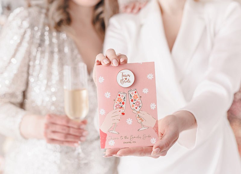 Wenskaart Team Bride 15cm van Partydeco koop je bij Partywinkel
