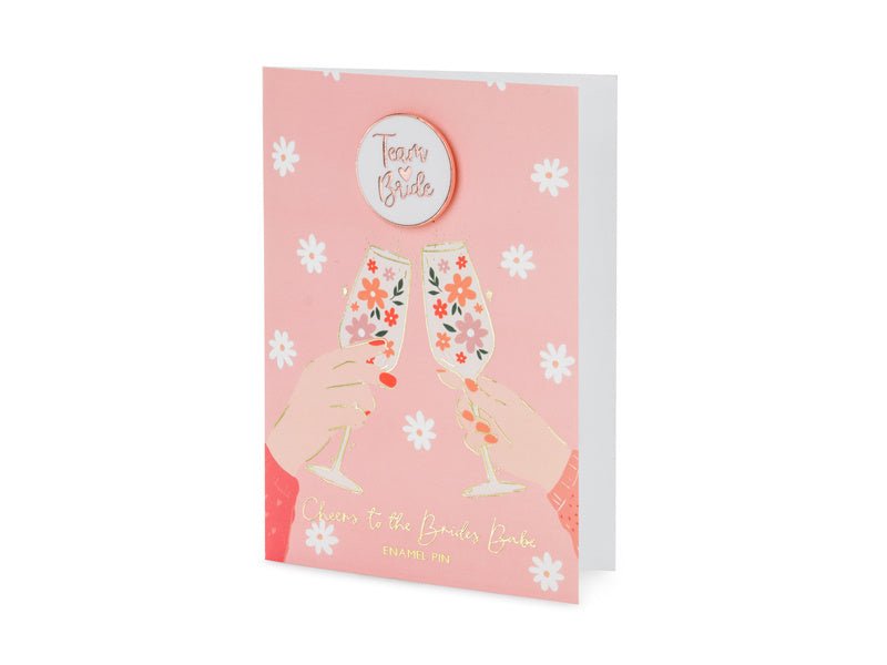Wenskaart Team Bride 15cm van Partydeco koop je bij Partywinkel
