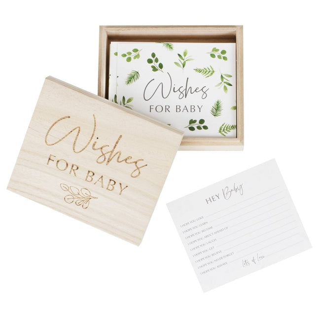 Wenskaarten Box Baby Hout van Ginger Ray koop je bij Partywinkel