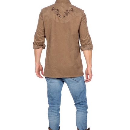 Western Blouse Bruin Heren van Wilbers & Wilbers koop je bij Partywinkel