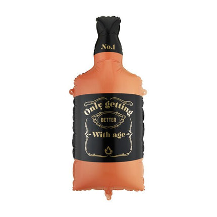 Whiskey Fles Helium Ballon 86cm Leeg van Partydeco koop je bij Partywinkel