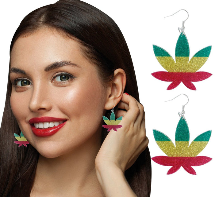Wiet Oorbellen van Fiestas Guirca koop je bij Partywinkel