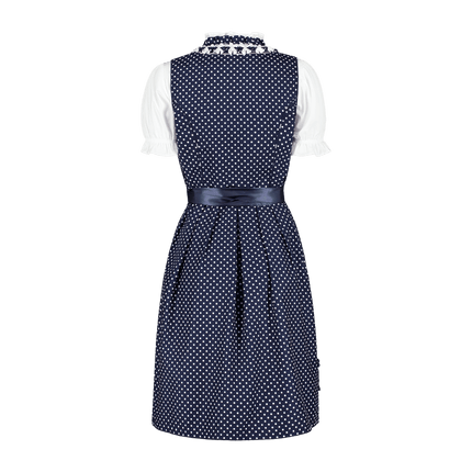 Wit Blauwe Dirndl Jurk Oktoberfest Dames van Haus Huberts koop je bij Partywinkel