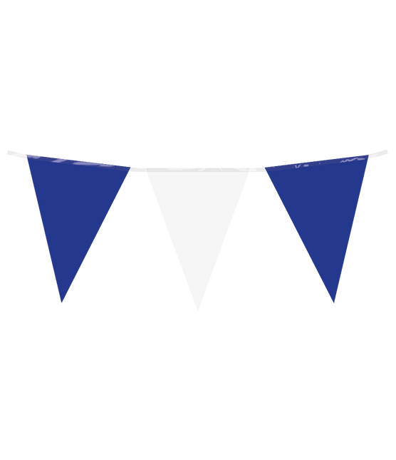 Wit Blauwe Slinger 10m van Paper Dreams koop je bij Partywinkel