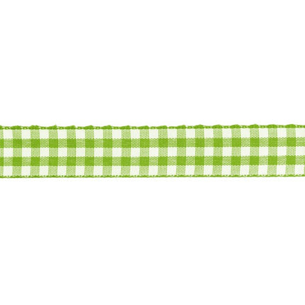 Wit Groene Lint 1,5Cm 2m van CHAKS koop je bij Partywinkel