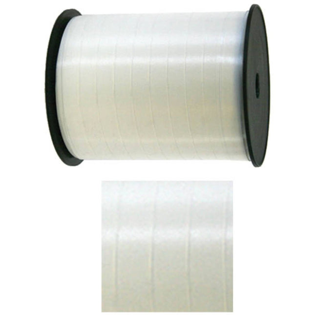 Wit lint - 500 meter - 5 mm van Folat koop je bij Partywinkel