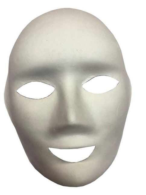 Wit Masker Diy van Partychimp koop je bij Partywinkel