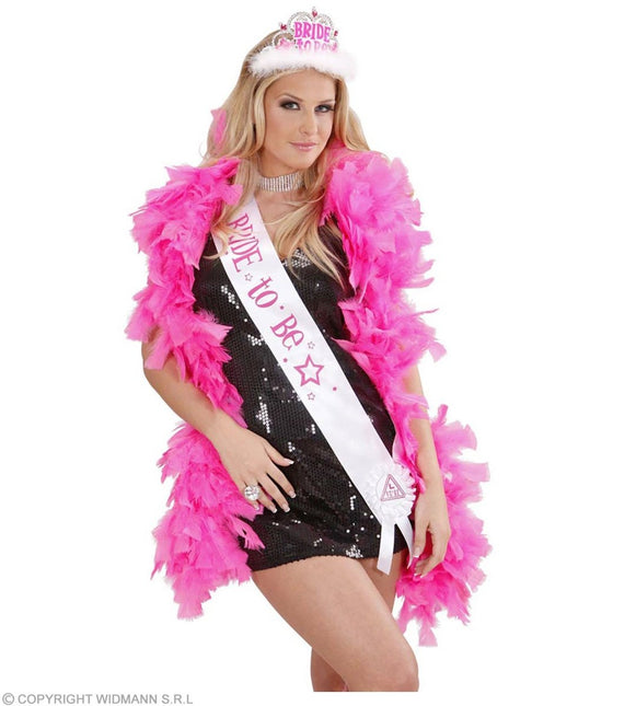 Wit Roze Sjerp Bride To Be van Widmann koop je bij Partywinkel