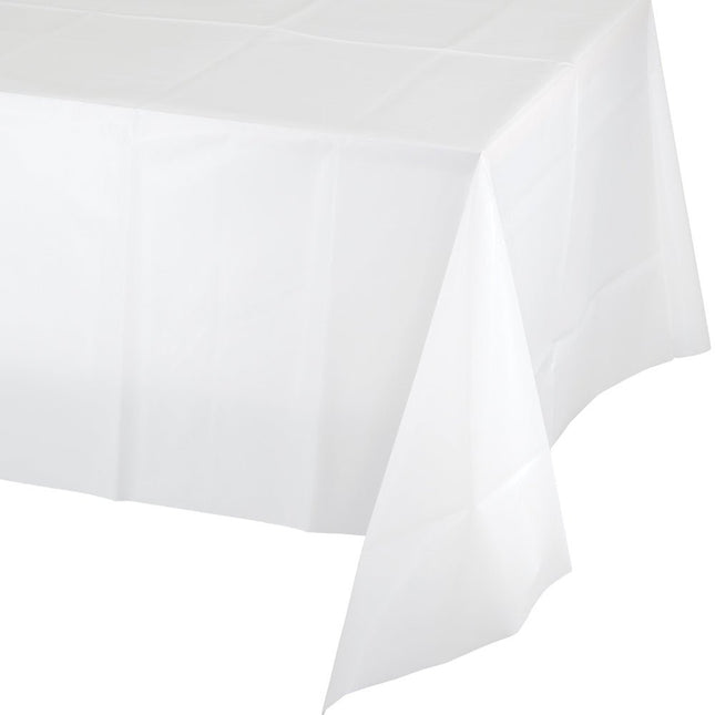 Wit Tafelkleed Plastic 2,74m van Creative Converting koop je bij Partywinkel