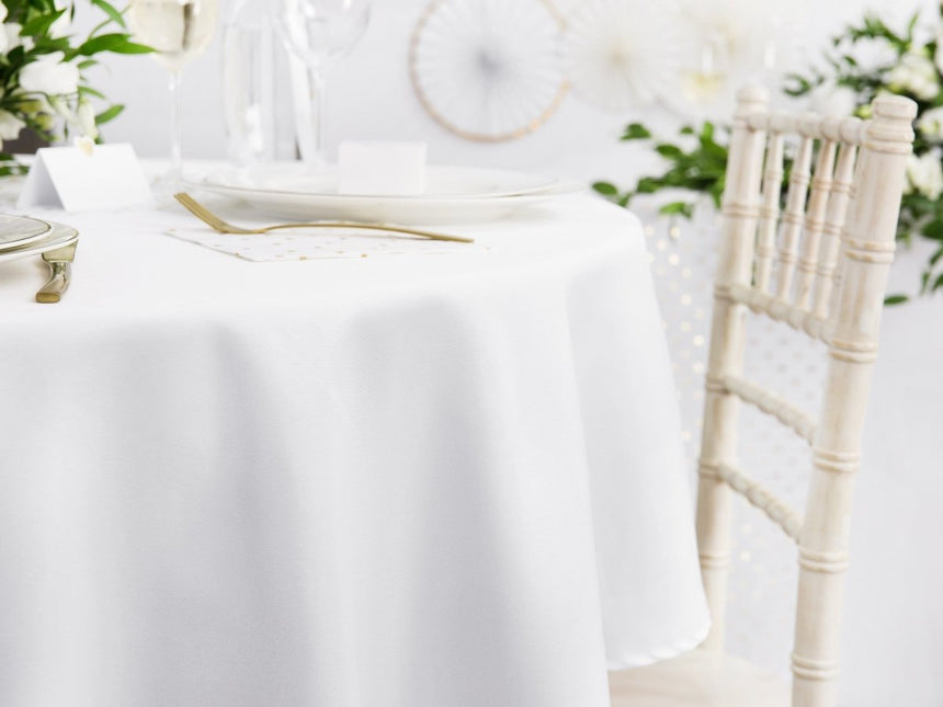 Wit Tafelkleed Rond 2,3m van Partydeco koop je bij Partywinkel