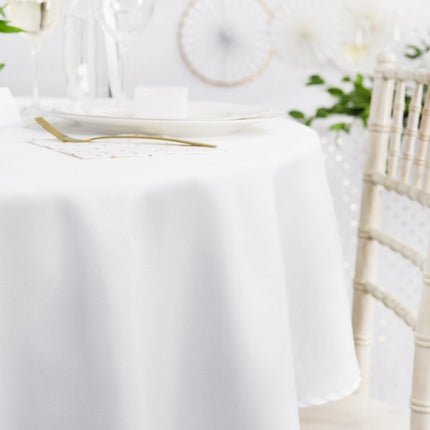 Wit Tafelkleed Rond 2,8m van Partydeco koop je bij Partywinkel