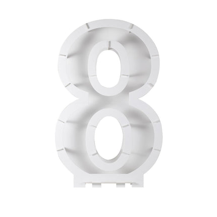 Witte Ballonnen Standaard 8 Jaar 81cm van Ginger Ray koop je bij Partywinkel