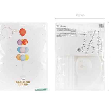 Witte Ballonnenstandaard 1,6m van Partydeco koop je bij Partywinkel