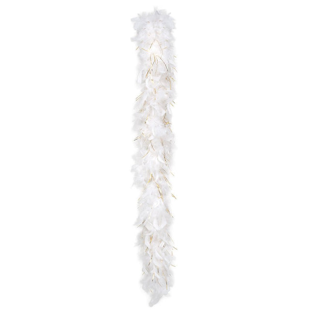Witte Boa met Goud 1,8m van Boland koop je bij Partywinkel