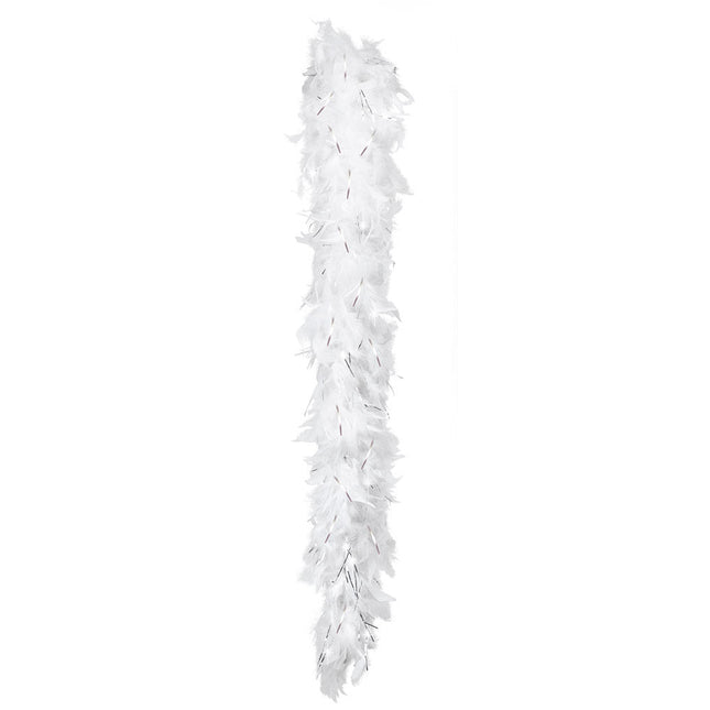 Witte Boa met Zilver 1,8m van Boland koop je bij Partywinkel