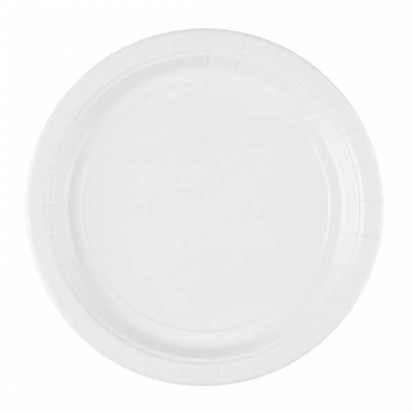 Witte Borden 23cm 8st van Riethmueller koop je bij Partywinkel
