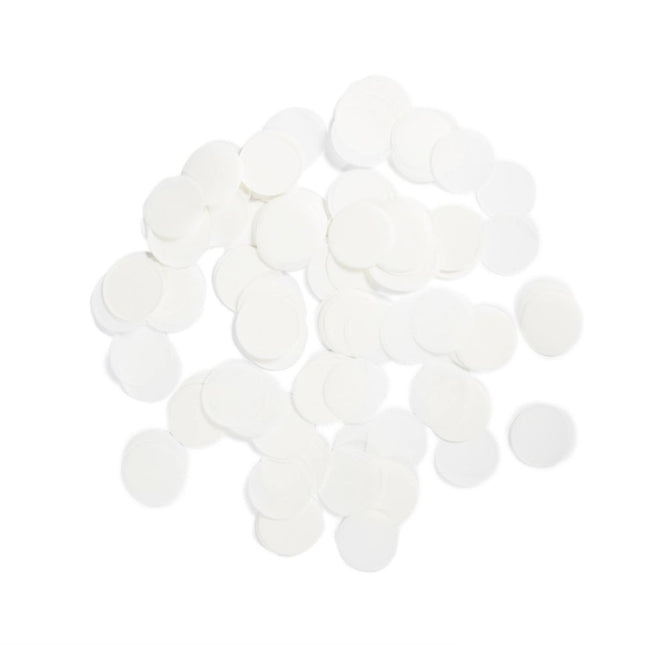 Witte Confetti Groot - 14 gram van Folat koop je bij Partywinkel