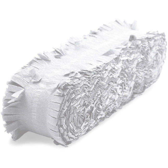 Witte Crepe Papier Slinger - 24 meter van Folat koop je bij Partywinkel