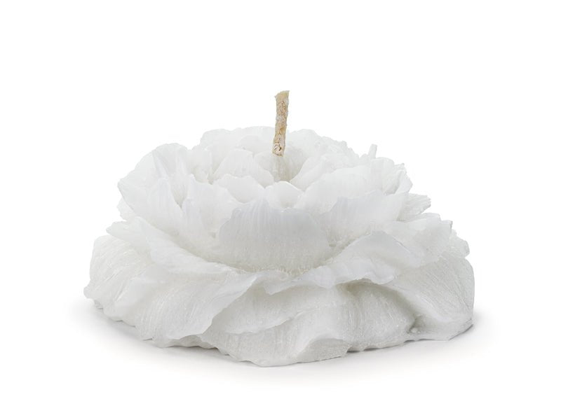Witte Drijfkaars Bloem Drijvend 8cm 4st van Partydeco koop je bij Partywinkel