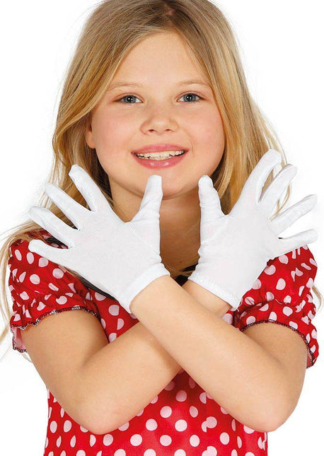Witte Handschoenen Kind 2st van Fiestas Guirca koop je bij Partywinkel