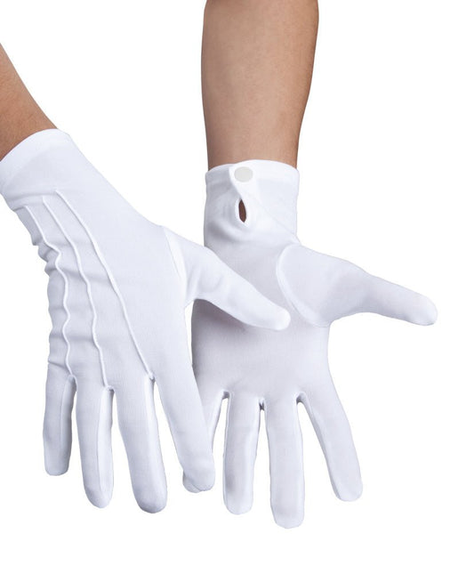 Witte Handschoenen met Drukknop van Boland koop je bij Partywinkel
